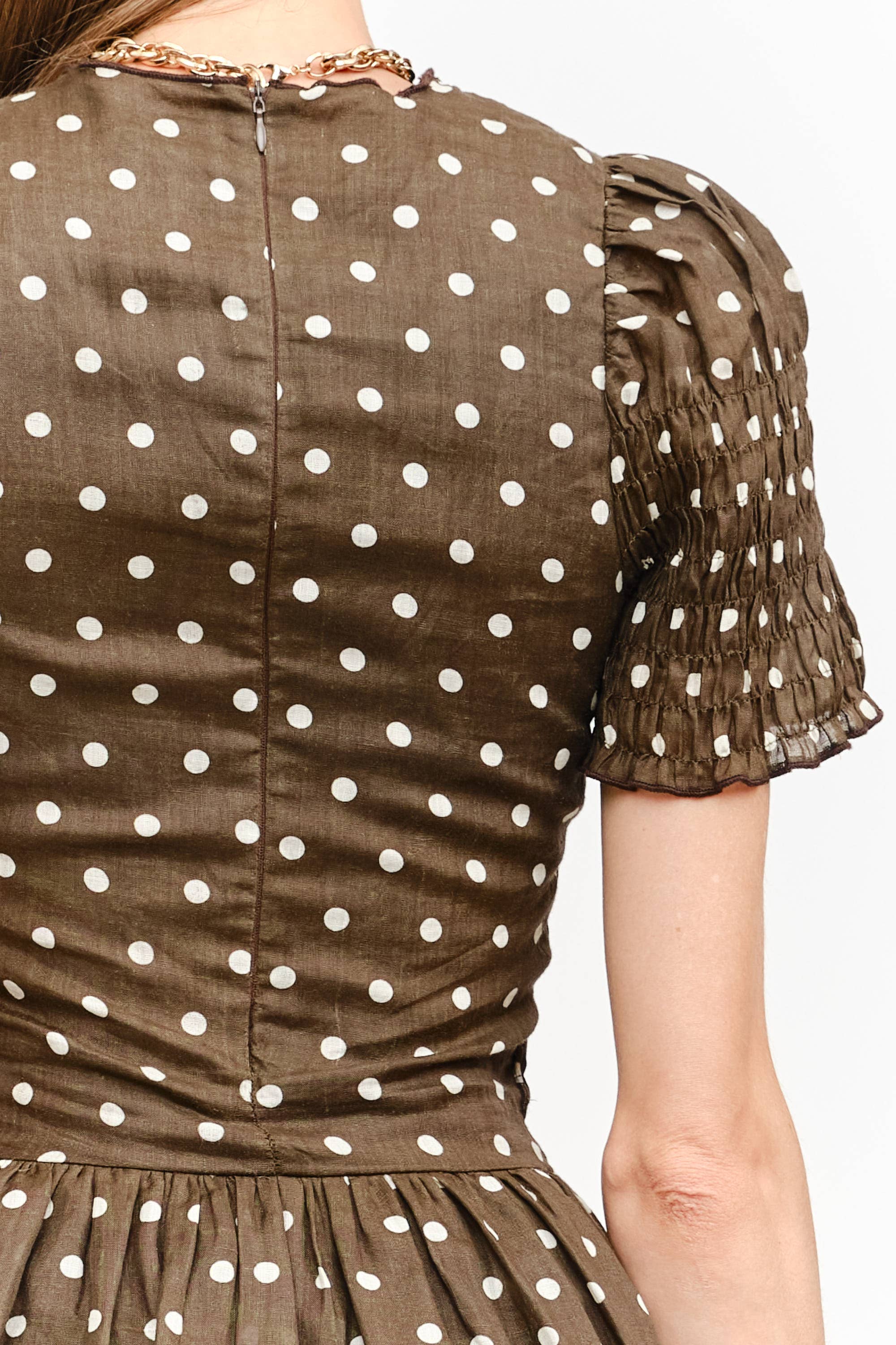 Ophelia Dress: Brown