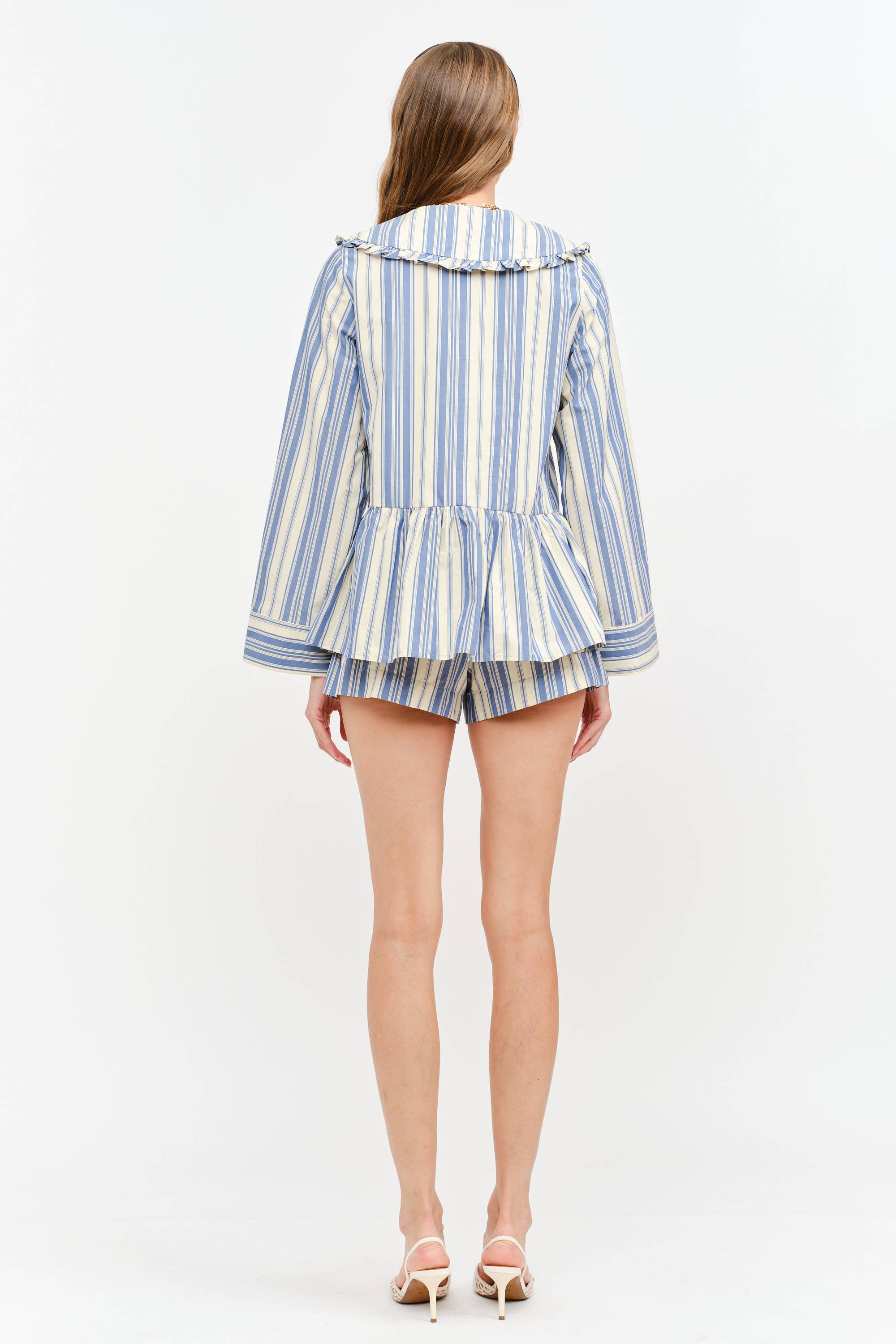 Piper Top: Blue Stripe