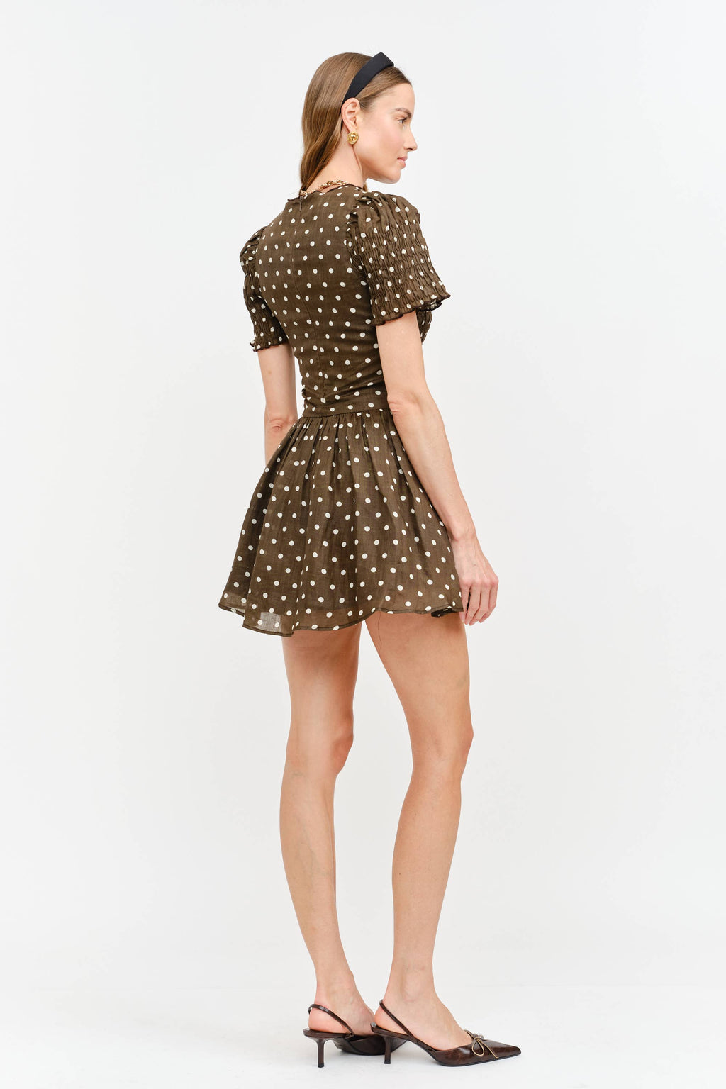 Ophelia Dress: Brown
